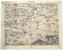 1894 Busk und Krasne Zone 6 Kol. XXXI., katonai térkép, 54x43 cm / 1894 Busk und Krasne Zone 6 Kol. XXXI., military map, 54x43 cm