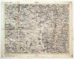 1894 Rohatyn Zone 8 Kol. XXXI., katonai térkép, 54x43 cm / 1894 Rohatyn Zone 8 Kol. XXXI., military map, 54x43 cm