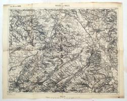 1894 Kalusz und Halicz Zone 9 Kol. XXXI., katonai térkép, 54x43 cm / 1894 Kalusz und Halicz Zone 9 Kol. XXXII., military map, 54x43 cm