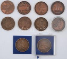 1971-1991. 10db vegyes Br MÉE emlékérem T:1,1-,2