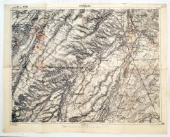 1894 Stanislav Zone 10 Kol. XXXI., katonai térkép, 54x43 cm / 1894 Stanislav Zone 10 Kol. XXXI., military map, 54x43 cm