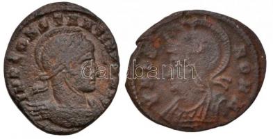 Római Birodalom / I. Constantinus 307-337. AE3 Cu (2,47g) + Cyzicus / I. Constantinus 331-334. AE3 Cu (2,49g) T:2-,3 Roman Empire / Constantine I 307-337. AE3 Cu "IMP CONSTANTINVS [AVG] / [VICTO]RIAE LAETAE PRINC PERP -  VOT PR" (2,47g) + Cyzicus / Constantine I 331-334. AE3 Cu "VRBS ROMA / * * - SMKA" (2,49g) C:VF,F RIC VII 91.