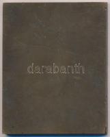 Visnyovszky Lajos (1890-1973) 1921. "Dr. Gyurmán Emil" orvos bronz plakett (75x60mm) T:2
H...