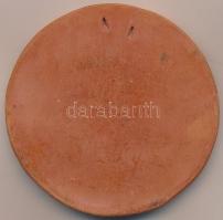 DN "Kossuth Lajos" kerámia plakett, "Cegléd az én Ceglédem" (95mm) T:2