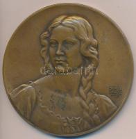 Berán Lajos (1882-1943) 1931. "Budapesti Emlék" Br emlékérem (80mm) T:2 ragasztásnyom