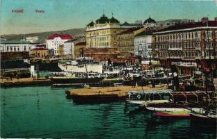 Fiume, Grand Hotel Europe, port