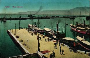 Fiume, Molo Adamich, steamships