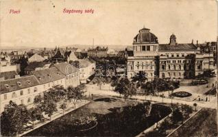 Plzen, Pilsen; Stepánovy sady / square, park (Rb)