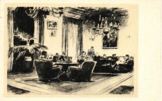 Korai Rákosi propaganda / Hungarian soldiers from the Rákosi era, artist signed (non PC) - 24 old po...