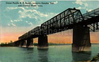 Union Pacific R. R. Bridge, between Omaha and Council Bluffs