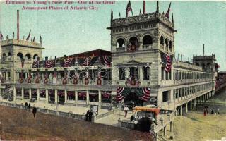 Atlantic City, entrance to Young's New Pier - One of the Great Amusement Places (EK)