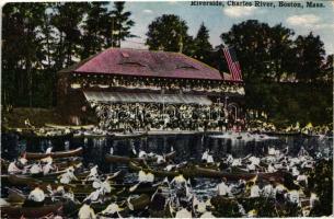 Boston, Massachusetts; Riverside, Charles River (small tear)