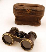 Régi színházi látcső, eredeti tokjában, Deutsch Miksa Kolozsvár / theatre binoculars