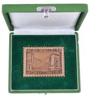 Iván István (1905-1968) DN "Magyar Bélyeggyűjtők Országos Szövetsége" Br emlékplakett dísz...