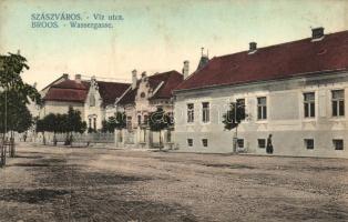 1913 Szászváros, Broos, Orastie; Víz utca / Wassergasse /street