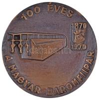 1970. "100 éves a magyar baromfiipar 1870-1970" Br emlékérem tokban (72mm) T:1