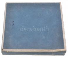 1971. "Csepeli Papírgyár Sport Club 1946-1971" Br emlékérem tokban (97mm) T:2