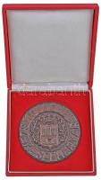 1972. "1000 éves Székesfehérvár" Br plakett tokban (83mm) T:2