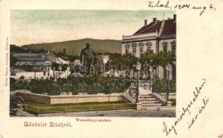 Zilah, Wesselényi szobor, kiadja Seres Samu / statue (EK)