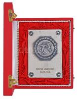 DN "Magyar Labdarúgó Szövetség" fém emlékplakett díszdobozban (120x80mm) T:2