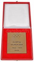 1988. "Olimpiai bajnokaink 1952-1988 BHSE (Budapesti Honvéd Egyesület)" Br emlékplakett há...