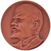 1977. "Lenin / 50 éve a párt szolgálatában 1937-1987. MSZMP. V. Kerületi Bizottsága" Br emlékplakett dísztokban (69mm) T:2