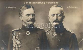 'Zur Niederwerfung Rumaniens' August von Mackensen, Erich von Falkenhayn