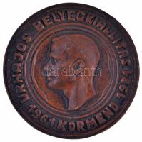 1981. "Űrhajós Bélyegkiállítás - Körmend" kerámia plakett (115mm) T:2