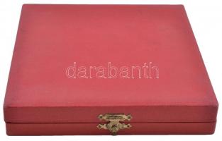 DN "MN 3100 (Szolnoki) Élenjáró Zászlóalj 15. évforduló" zománcozott fém emlékplakett tokb...