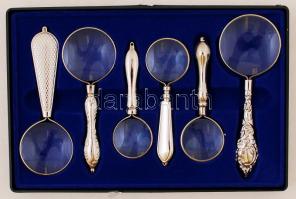 6 db-os nagyító készlet eredeti csomagolásában, jó állapotban