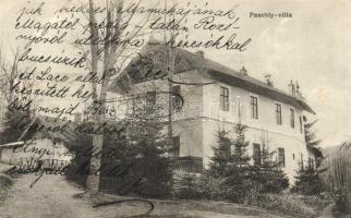 Rozsnyó, Pauchly-villa; Fuchs József kiadása