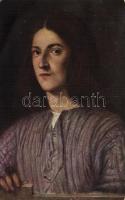 Young man's portrait, Raphael Tuck & Sons Serie 1234. No. 4.s: Giorgione (EB)