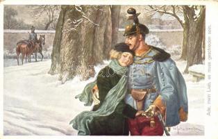 WWI K.u.K. soldier with his lover s: Heinrich Schubert