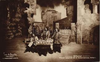 Viforul, piesa istorica de B Delavrancea - Romanian drama postcard series of 19 unused cards (no. 6 ...