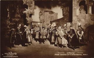 Viforul, piesa istorica de B Delavrancea - Romanian drama postcard series of 19 unused cards (no. 6 ...