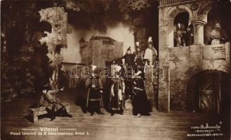Viforul, piesa istorica de B Delavrancea - Romanian drama postcard series of 19 unused cards (no. 6 ...