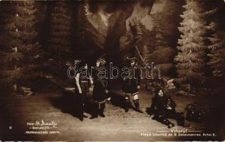 Viforul, piesa istorica de B Delavrancea - Romanian drama postcard series of 19 unused cards (no. 6 ...