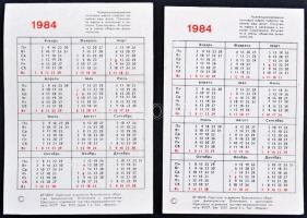 1984. "Szeged - Odessza" fém emlékérem tokban, naptárral (90x65mm) T:2