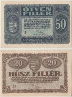 1920. 20f + 50f T:I-,II