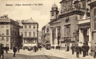 Genova, Piazza Annunziata e Via Balbi, Cartoleria / street view with shop