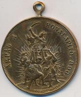 1896. "Árpád a honalapító / Ferenc József a legalkotmányosabb király" aranyozott Br jubile...