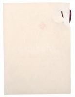 1968. "Jó munkáért" zománcozott fém vöröskeresztes jelvény igazolvánnyal T:2