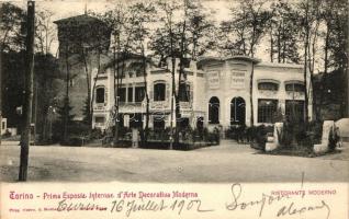 1911 Torino, Prima Esposizione Internazionale dArte Decorativa Moderna, Ristoranta Moderno / exposition of modern decorative arts, restaurant