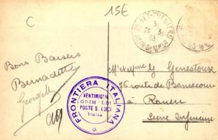 Grimaldi di Ventimiglia, Frontiera Italo-Francese, Ristorante Balzi Rossi / French-Italian border, r...