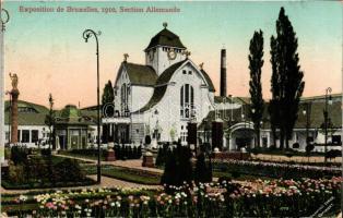 1910 Brussels, Bruxelles; Exposition, Section Allemande