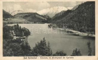 Bad Reichenhall, Thumsee, im Hintergrund der Karlstein /