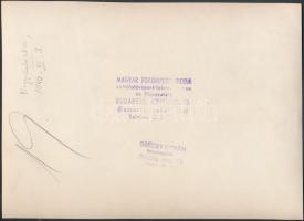 1940 Korabeli fotó: Országzászló avatás Nagyszalontán. Szécsy István fotóriporter. 22,5x16,5cm