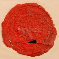 1871 Szabadkai gimnázium bizonyítványa Törley Gyula részére viaszpecséttel