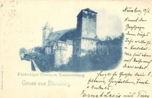 Nürnberg, Fünfeckiger Thurm, Kaiserstallung / tower