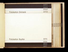 Fotókarton katalógus, Ottó Günther, Greiz (Germany), címlapon a papírgyár fotójával. 14,5x21cm